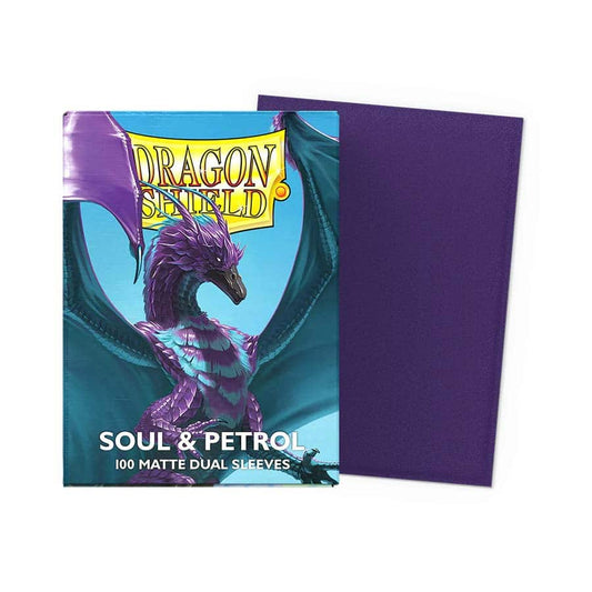 Dragon Shield: Standard 100ct Sleeves - Soul & Petrol (Dual Matte)
