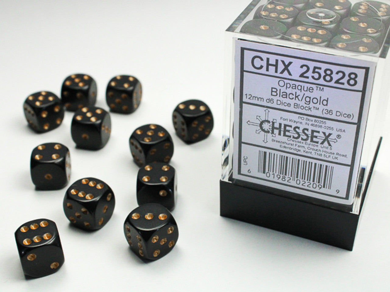 12mm D6 Dice Block: Opaque