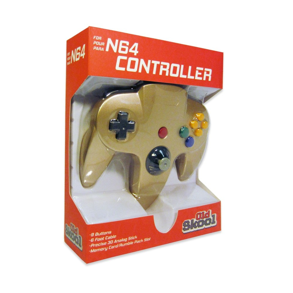 N64 Controller - Gold (Old Skool)