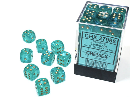 12mm D6 Dice Block: Borealis