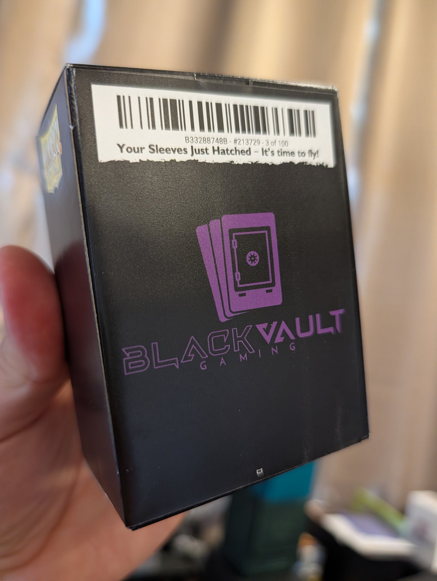 Dragon Shield: Custom Black Vault 100CT Sleeves (Standard Size)