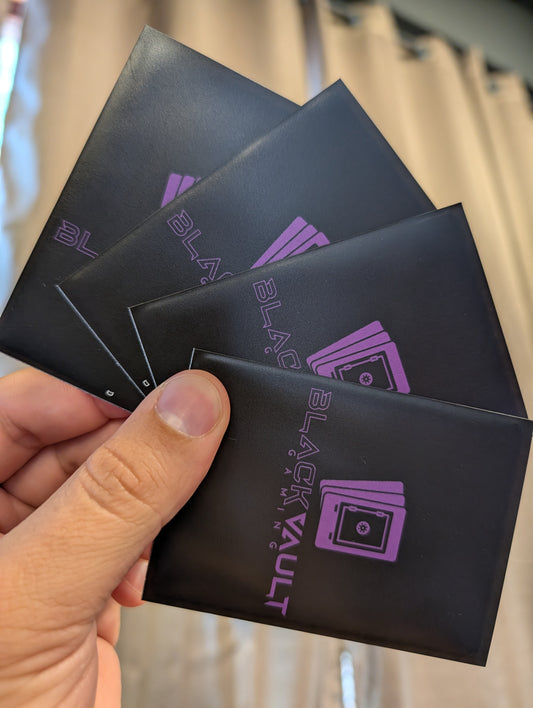 Dragon Shield: Custom Black Vault 100CT Sleeves (Standard Size)
