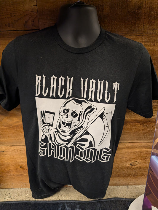 Black Vault Gaming Skull and Cards T-shirt