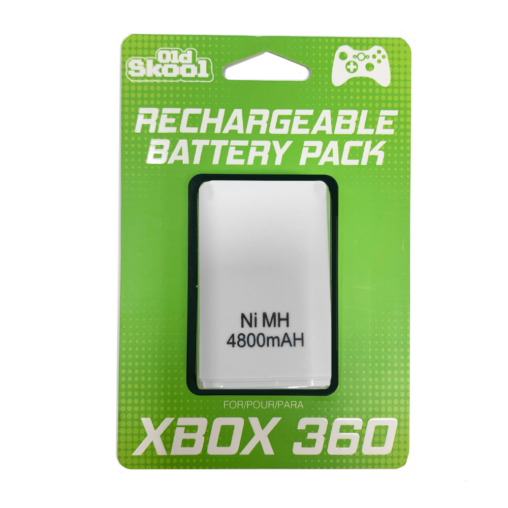 Xbox 360 Rechargeable Battery Pack - White (Old Skool)